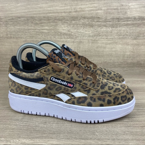 Reebok Club C Leopard Women's White Shoes - Picture 3 of 7